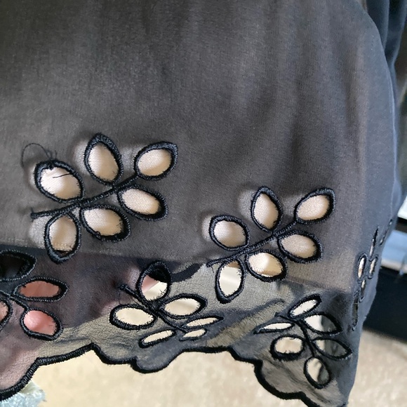 MAX & CLEO Cocktail dress w rusching; like new, cutout detail - Picture 4 of 11